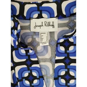 Joseph Ribkoff Tunic Top SZ 6  Geometric Lux Artsy Classic Vibes
